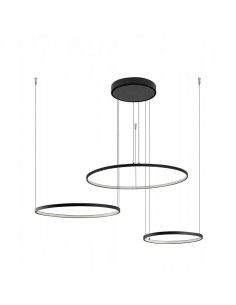 Nowodvorski Circolo 10867 — czarna lampa sufitowa LED 3-punktowa 45W 4000K 125x60 cm do salonu i sypialni 2