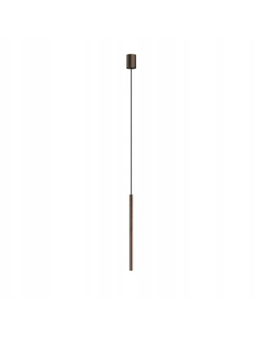 Nowodvorski LASER 490 — wisząca lampa podłużna czekoladowa G9 regulowana 130 cm