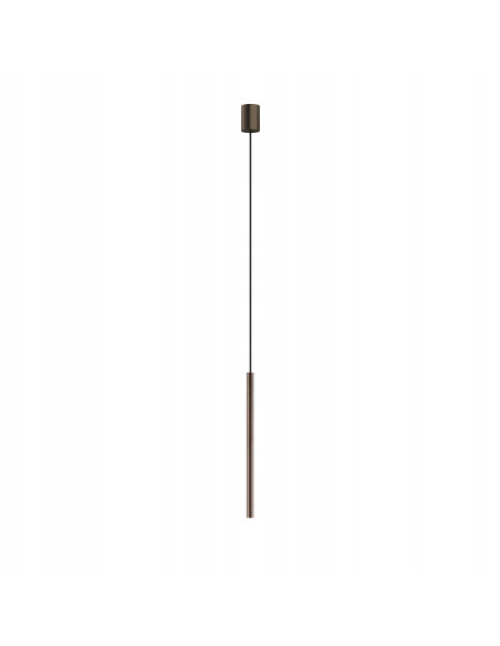 Nowodvorski LASER 490 — wisząca lampa podłużna czekoladowa G9 regulowana 130 cm