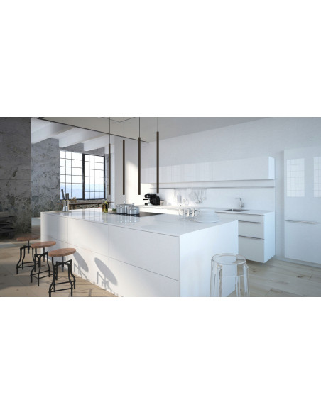 Nowodvorski Laser 750 – Czarna Lampa Wisząca Cylinder G9, LED, 210mm, Nowoczesna nad Wyspę Kuchenną