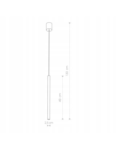 Nowodvorski LASER 490 – wisząca lampa kuchenna czarna, cylinder G9, regulowana wysokość do 130 cm