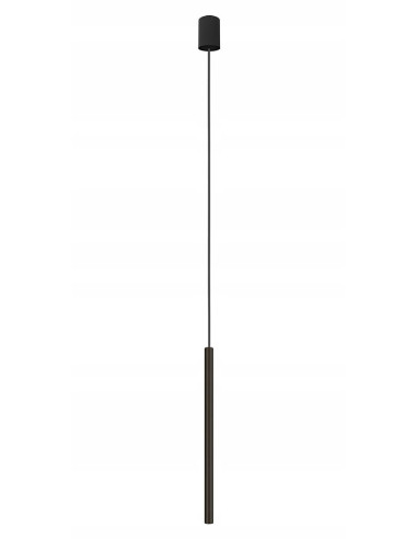 Nowodvorski LASER 490 – wisząca lampa kuchenna czarna, cylinder G9, regulowana wysokość do 130 cm