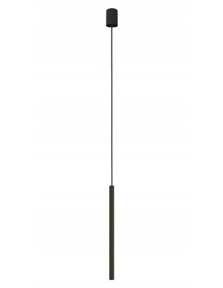 Nowodvorski LASER 490 – wisząca lampa kuchenna czarna, cylinder G9, regulowana wysokość do 130 cm