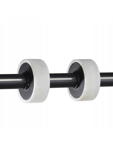 Lampa wisząca belka LED RINGO 150 cm czarna – nowoczesna, regulowana, 18W, 3000K, metalowa