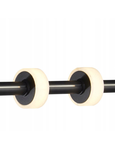 Lampa wisząca belka LED RINGO 150 cm czarna – nowoczesna, regulowana, 18W, 3000K, metalowa