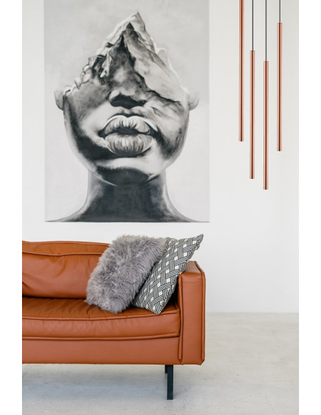 Nowodvorski LASER 10564 – Kinkiet miedziany liniowy 2xG9 minimalistyczny 40 cm do salonu