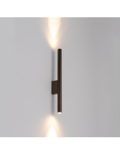 Kinkiet liniowy Nowodvorski LASER 10563 czekoladowy 2xG9 40 cm nowoczesny metalowy