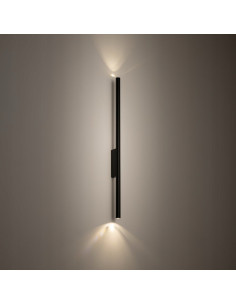 Kinkiet liniowy Nowodvorski LASER 11812 czarny 2xG9 nowoczesny, smukły do salonu i przedpokoju 2