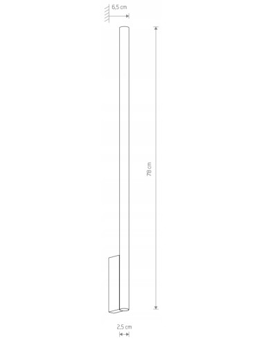 Nowodvorski LASER 11815 - miedziany kinkiet ścienny 2xG9 78 cm, styl modern, metalowy