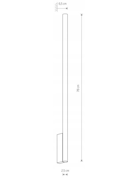 Nowodvorski LASER 11815 - miedziany kinkiet ścienny 2xG9 78 cm, styl modern, metalowy