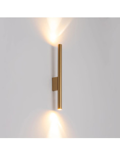 Nowodvorski LASER 10562 – Złoty kinkiet ścienny 2xG9, metalowy, nowoczesny, 40 cm