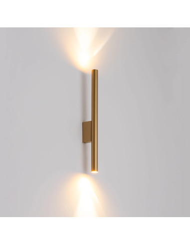 Nowodvorski LASER 10562 – Złoty kinkiet ścienny 2xG9, metalowy, nowoczesny, 40 cm