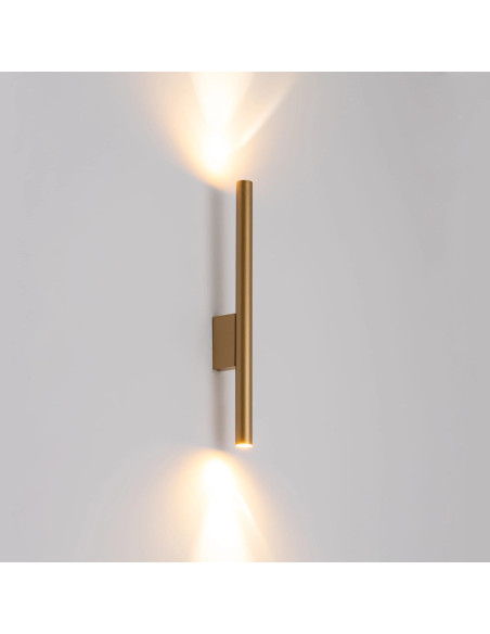 Nowodvorski LASER 10562 – Złoty kinkiet ścienny 2xG9, metalowy, nowoczesny, 40 cm