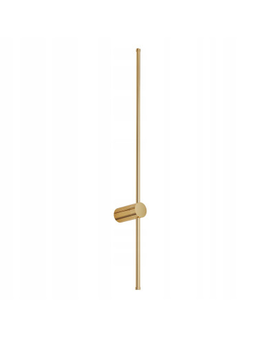 Kinkiet LED SPARO 120 cm złoty połysk – liniowy metalowy 22W 3000K do hotelu i salonu