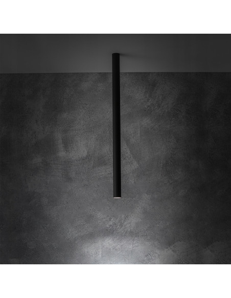 Nowodvorski FOURTY 10821 – czarny spot sufitowy GU10, minimalistyczny plafon aluminiowy, 1-punktowy, 10W