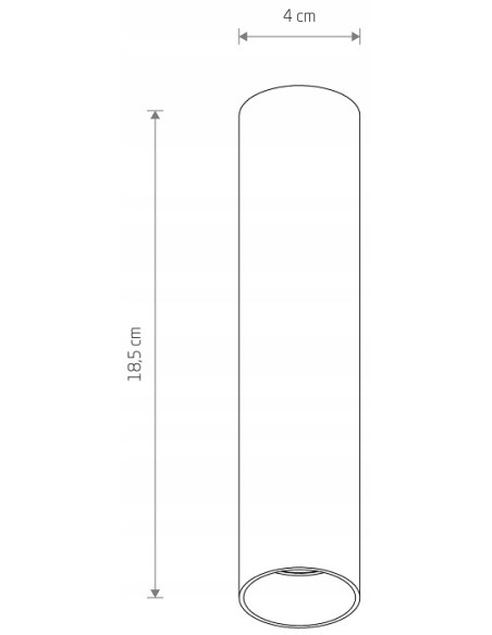 Nowodvorski FOURTY S 10735 — Czarna sufitowa lampa spot GU10, minimalistyczna aluminiowa plafoniera