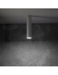 Nowodvorski FOURTY 10734 – Biały plafon natynkowy LED GU10, minimalistyczny, 1-punktowy, 10W