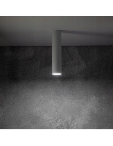 Nowodvorski FOURTY 10734 – Biały plafon natynkowy LED GU10, minimalistyczny, 1-punktowy, 10W