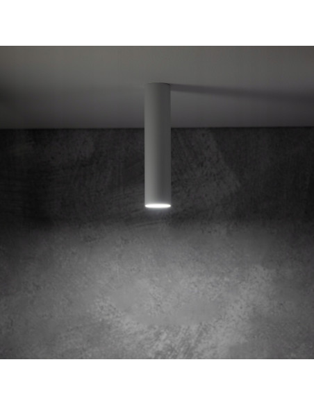 Nowodvorski FOURTY 10734 – Biały plafon natynkowy LED GU10, minimalistyczny, 1-punktowy, 10W