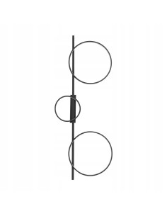 Nowodvorski Circolo 10866 – Czarny kinkiet ścienny LED 3x33W 4000K 1200 lm nowoczesny 2
