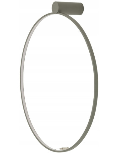 Nowodvorski CIRCOLO Kinkiet LED Silk Olive 60 cm, nowoczesny pierścień, ciepłe 3000K, aluminium