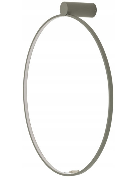 Nowodvorski CIRCOLO Kinkiet LED Silk Olive 60 cm, nowoczesny pierścień, ciepłe 3000K, aluminium