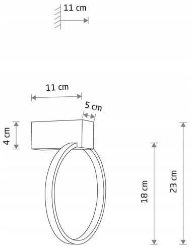 Nowodvorski Circolo 11601 – biały LED kinkiet okrągły 9W 3000K, eleganckie oświetlenie ścienne