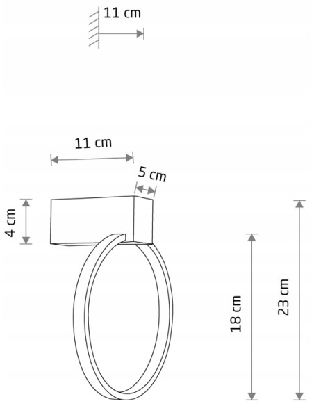 Nowodvorski Circolo 11601 – biały LED kinkiet okrągły 9W 3000K, eleganckie oświetlenie ścienne