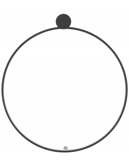 Nowodvorski Circolo 10928 – czarny kinkiet LED 45 cm, 3000K, 560 lm, aluminium, stylowy design