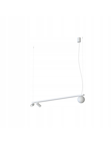 Nowodvorski FOURTY III Lampa wisząca 3-punktowa GU10 biały 160 cm do kuchni jadalni salonu