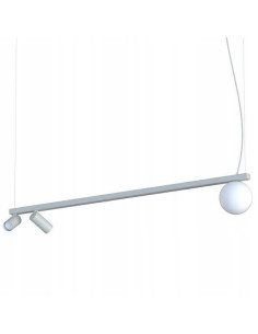 Nowodvorski FOURTY 11450 — zwis 3-punktowy GU10 szary szklane tuby, lampa wisząca elegancka 160 cm 2