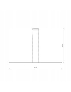 Nowodvorski BAR LED 180 cm czarna listwa wisząca nad stół 1700 lm 4000K aluminiowa, zintegrowane LED 2