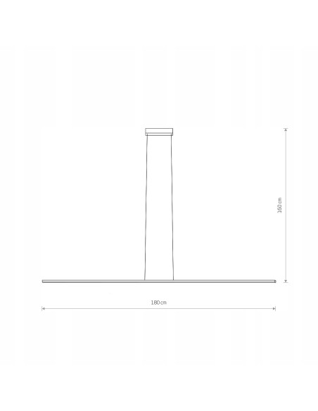 Nowodvorski BAR LED 180 cm czarna listwa wisząca nad stół 1700 lm 4000K aluminiowa, zintegrowane LED
