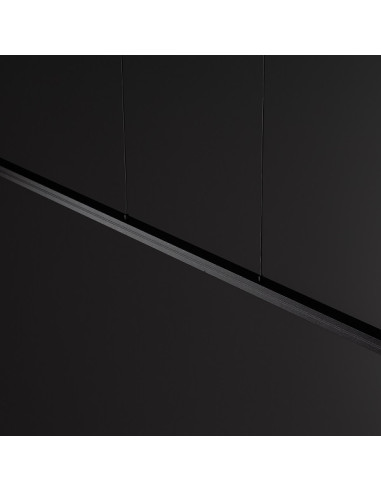 Nowodvorski BAR 10365 — Czarna wisząca listwa LED 36W, 3000K, 1200 lm, regulowane linki, aluminium