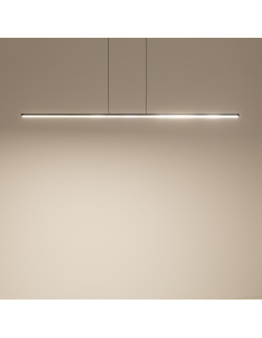 Nowodvorski BAR 10365 — Czarna wisząca listwa LED 36W, 3000K, 1200 lm, regulowane linki, aluminium