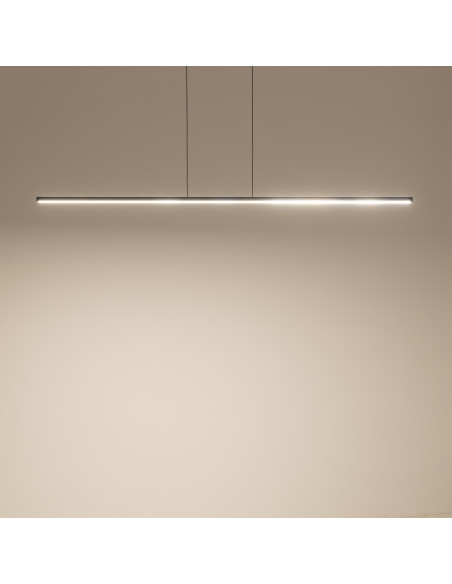 Nowodvorski BAR 10365 — Czarna wisząca listwa LED 36W, 3000K, 1200 lm, regulowane linki, aluminium