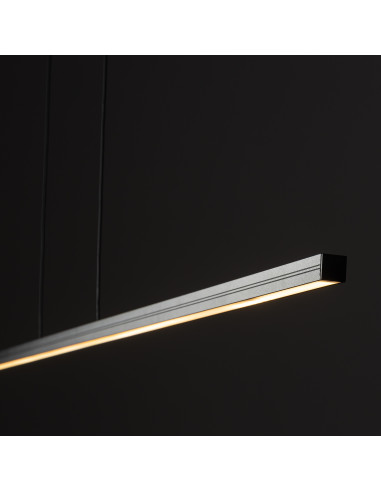 Nowodvorski BAR 10365 — Czarna wisząca listwa LED 36W, 3000K, 1200 lm, regulowane linki, aluminium