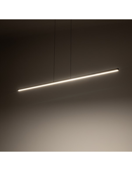 Nowodvorski BAR 10364 – czarna listwa LED wisząca 30W, nowoczesna lampa sufitowa zintegrowana 3000K