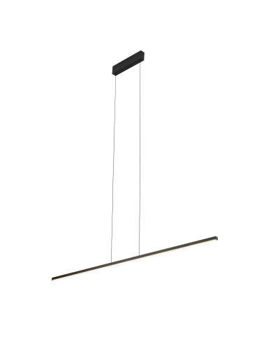 Nowodvorski BAR 10364 – czarna listwa LED wisząca 30W, nowoczesna lampa sufitowa zintegrowana 3000K