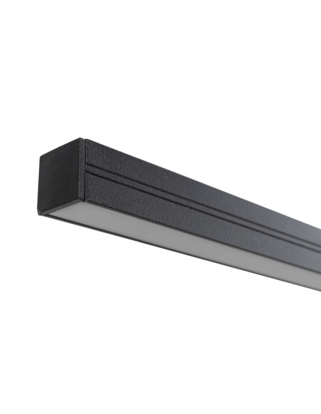 Nowodvorski BAR 10364 – czarna listwa LED wisząca 30W, nowoczesna lampa sufitowa zintegrowana 3000K