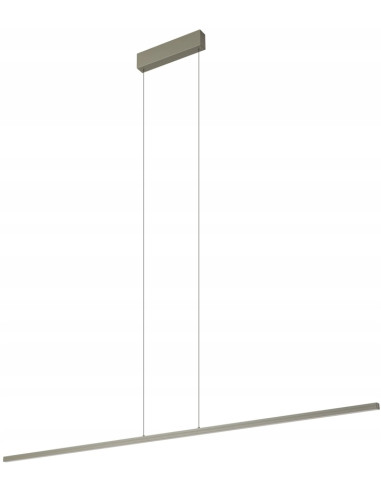 Nowodvorski BAR 11400 — LED lampa wisząca silk olive 150 cm, 24W, ciepła biel, do jadalni i kuchni