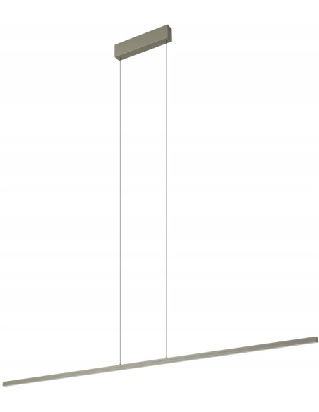 Nowodvorski BAR 11400 — LED lampa wisząca silk olive 150 cm, 24W, ciepła biel, do jadalni i kuchni