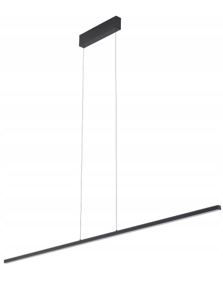 Nowodvorski BAR 10848 – Czarna listwa LED wisząca 24W 4000K 150 cm do kuchni i jadalni