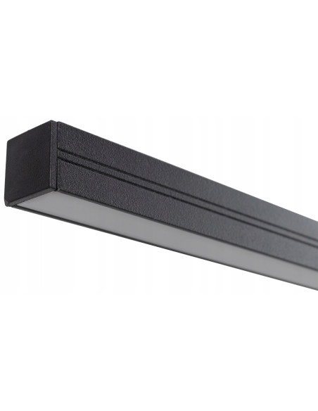 Nowodvorski BAR 10848 – Czarna listwa LED wisząca 24W 4000K 150 cm do kuchni i jadalni
