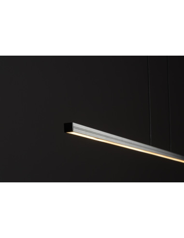 Nowodvorski BAR 10848 – Czarna listwa LED wisząca 24W 4000K 150 cm do kuchni i jadalni