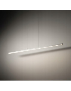 Nowodvorski BAR 11583 — Biała wisząca lampa LED 120 cm, mocne równomierne światło, do jadalni i kuchni