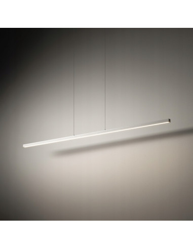 Nowodvorski BAR 11583 — Biała wisząca lampa LED 120 cm, mocne równomierne światło, do jadalni i kuchni