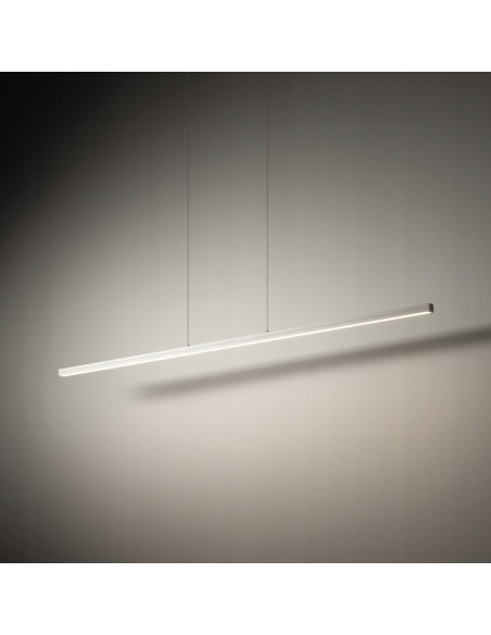 Nowodvorski BAR 11583 — Biała wisząca lampa LED 120 cm, mocne równomierne światło, do jadalni i kuchni