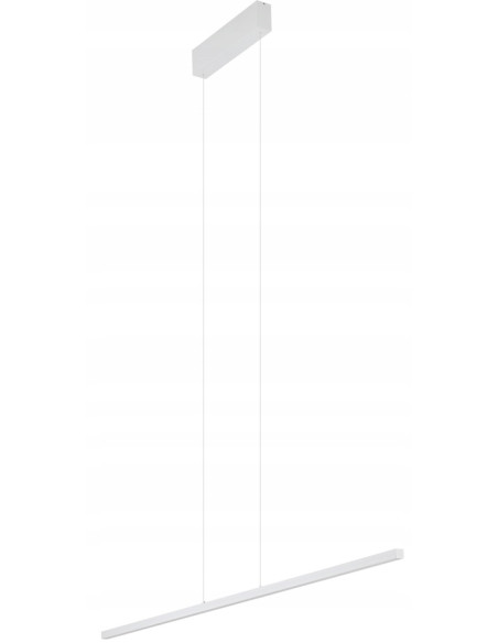 Nowoczesna lampa liniowa LED BAR 120 cm biała, zintegrowane LED 27W, regulowana wysokość, Nowodvorski (11584)