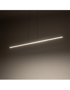 Nowodvorski BAR 10363 — Czarna wisząca listwa LED 24W 3000K 120cm do kuchni, jadalni i salonu